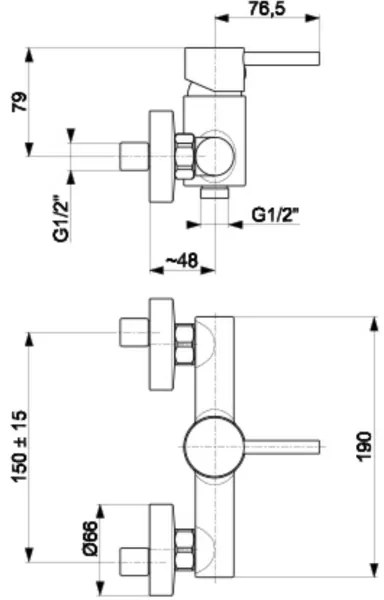 KFA Armatura 5826-010-00 - Rubinetto doccia NEDA cromo lucido