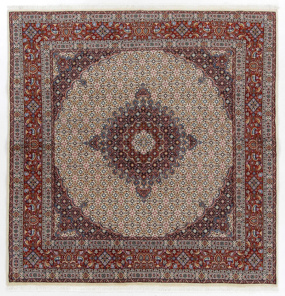 Moud Tappeto 200 x 200 (Iran) Annodato A Mano