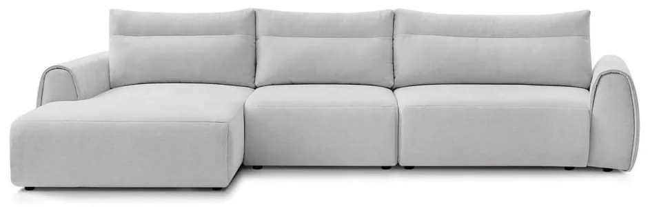 Divano angolare in grigio chiaro Aden – Bobochic Paris