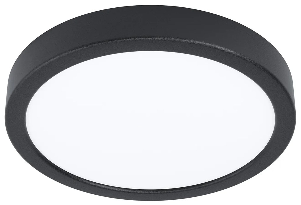 Plafoniera Moderna Fueva 5 Acciaio Nero Led Integrato 17W 3000K Ip20