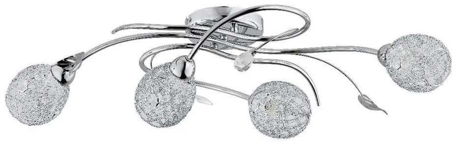 Lampadario a plafone ORLEAN 4xE14/10W/230V cromo