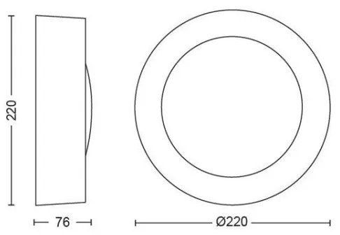 Philips 17465/30/P7 - LED RGB Lampada da esterno Hue DAYLO LED/15W/230V IP44