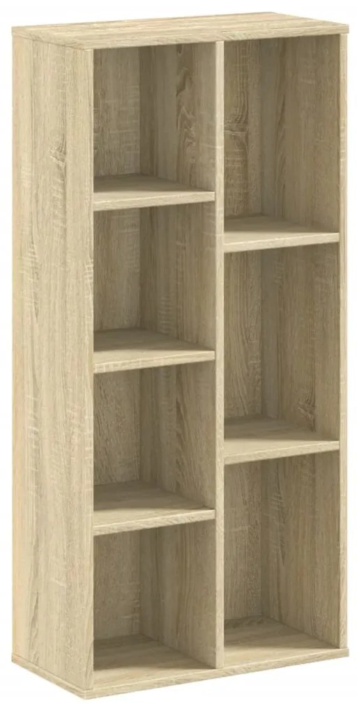 Libreria rovere sonoma 50x25x105 cm in legno multistrato