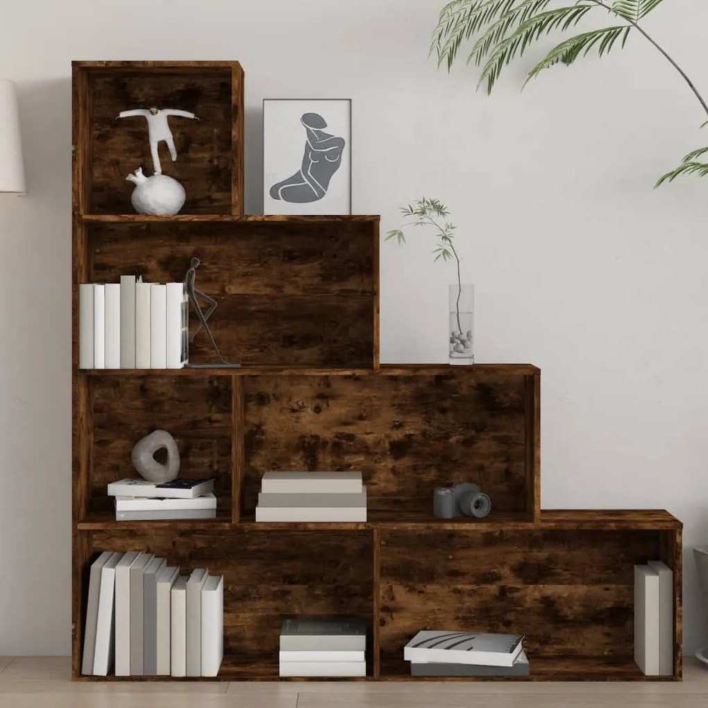 Libreria Rovere Fumo 155x24x160 cm