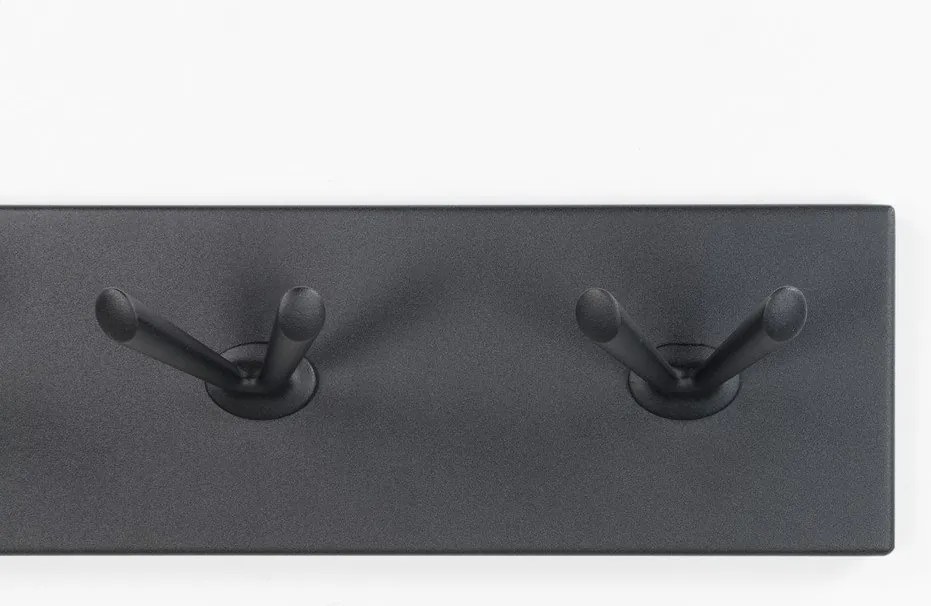 Attaccapanni da parete nero in metallo 45 cm Pull – Spinder Design