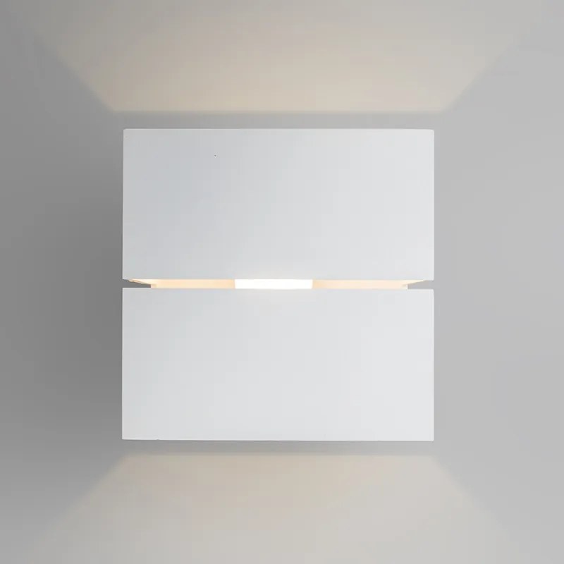 Applique da parete moderna bianca 9,7 cm - Transfer Groove