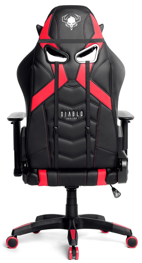 Sedia da gaming Diablo X-Ray King Size: nero-rosso