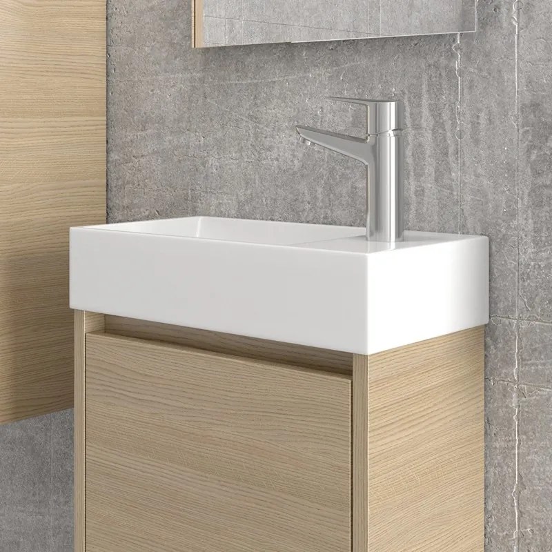 Mobiletto bagno 45 cm sospeso con anta chiusura soft close MN-45B - KAMALU