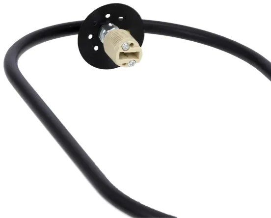 Lampadario a sospensione con filo CORDEL 1xG9/28W/230V nero