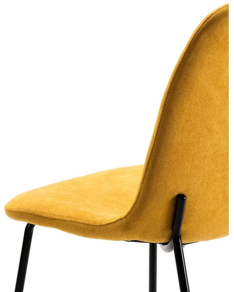 Set di sedie da pranzo gialle 4 pz Renne - Marckeric