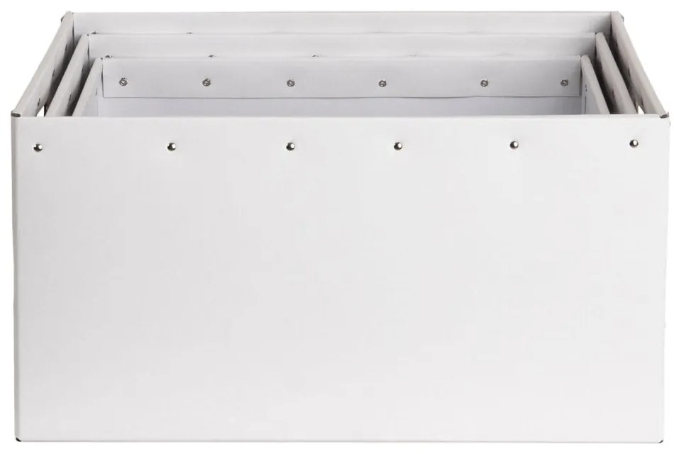 Scatole di cartone bianche in set da 3 Ture - Bigso Box of Sweden