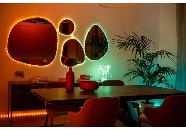 Twinkly TWD060STP-T - Catena DOTS a LED RGB dimmerabile 60xLED, 7 m, USB, Wi-Fi