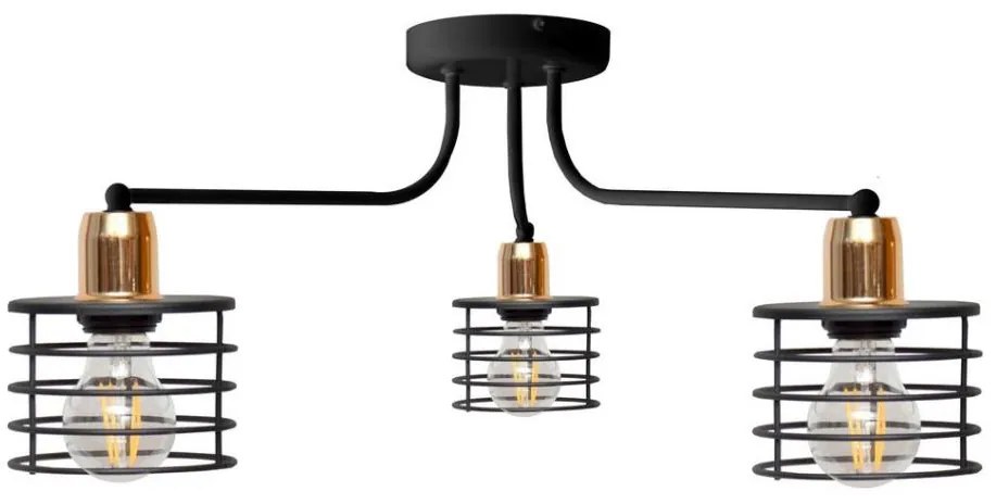 Lampadario a plafone EDISON 3xE27/15W/230V