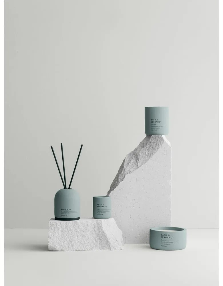 Candela di soia profumata tempo di combustione 25 h Fraga: Basil &amp; Bergamot - Blomus