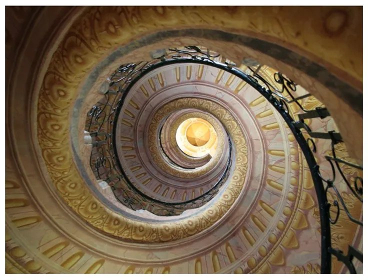 Fotomurale Decorative spiral stairs