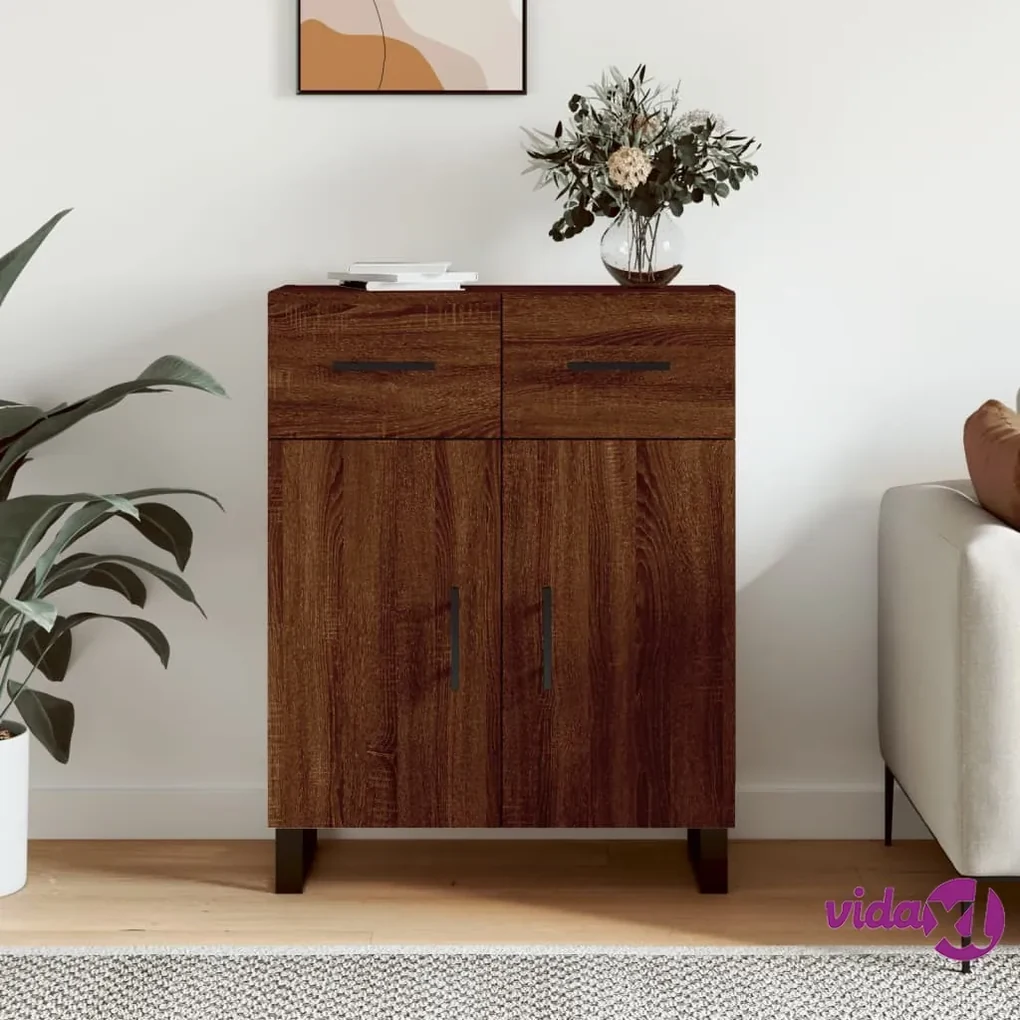 vidaXL Credenza Bianca 91x29,5x75 cm in Legno Multistrato