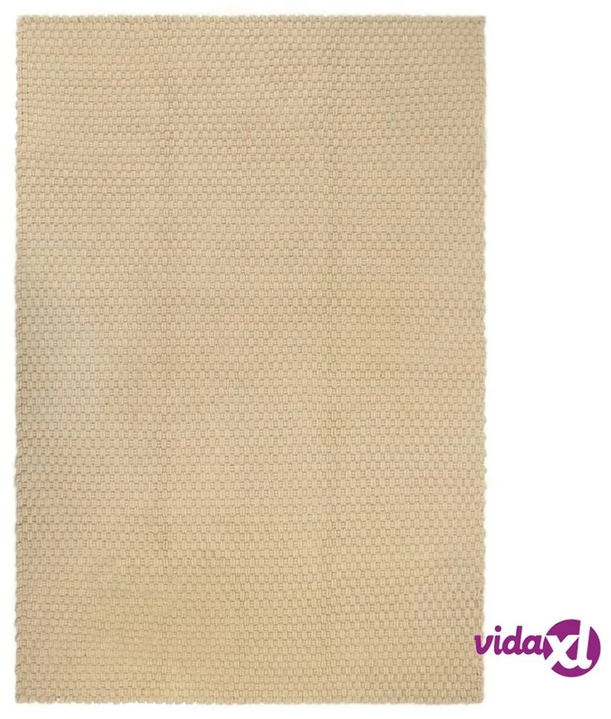 vidaXL Tappeto Rettangolare Naturale 160x230 cm in Cotone