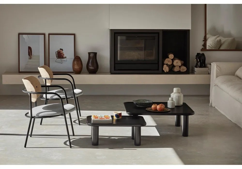 Sedia da pranzo grigio chiaro in frassino Eclipse - Teulat