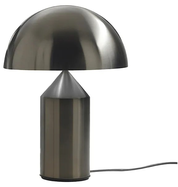 Oluce - Atollo 239 Lampada da Tavolo Medium Nickel Oluce