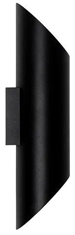 Applique moderna nera con interno dorato 9,6 cm - Organo