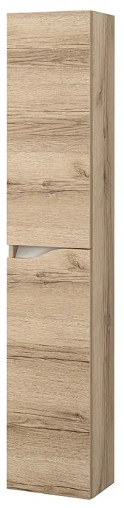 Colonna bagno sospesa 160 cm quercia e bianco Sumya