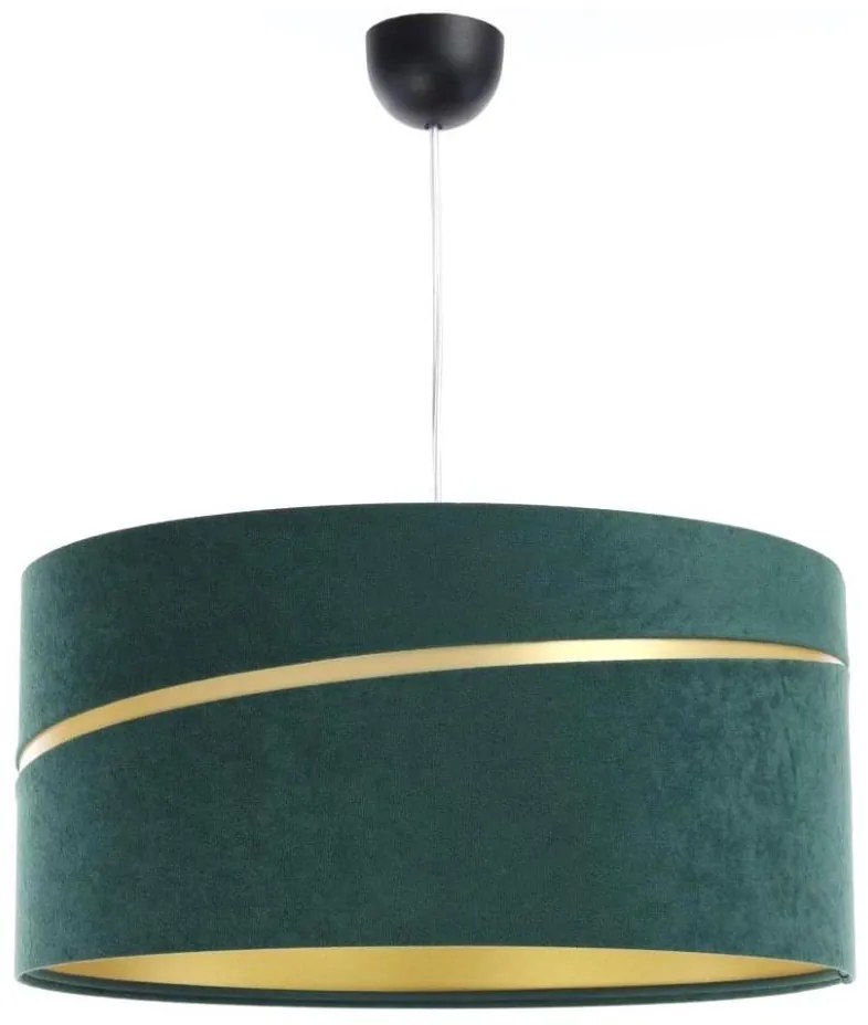 Lampadario a sospensione con filo SWING 1xE27/60W/230V verde/oro