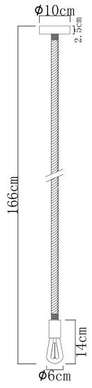 Globo 69029H - Lampadario a sospensione con filo ULLEU 1xE27/60W/230V