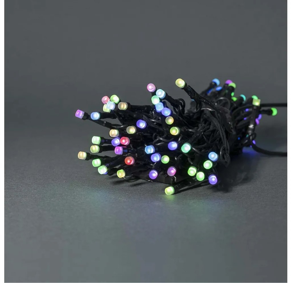 Nedis WIFILX01C42-LED RGB Catena da esterno 42xLED/8 funzioni 8m IP65 Wi-Fi Tuya