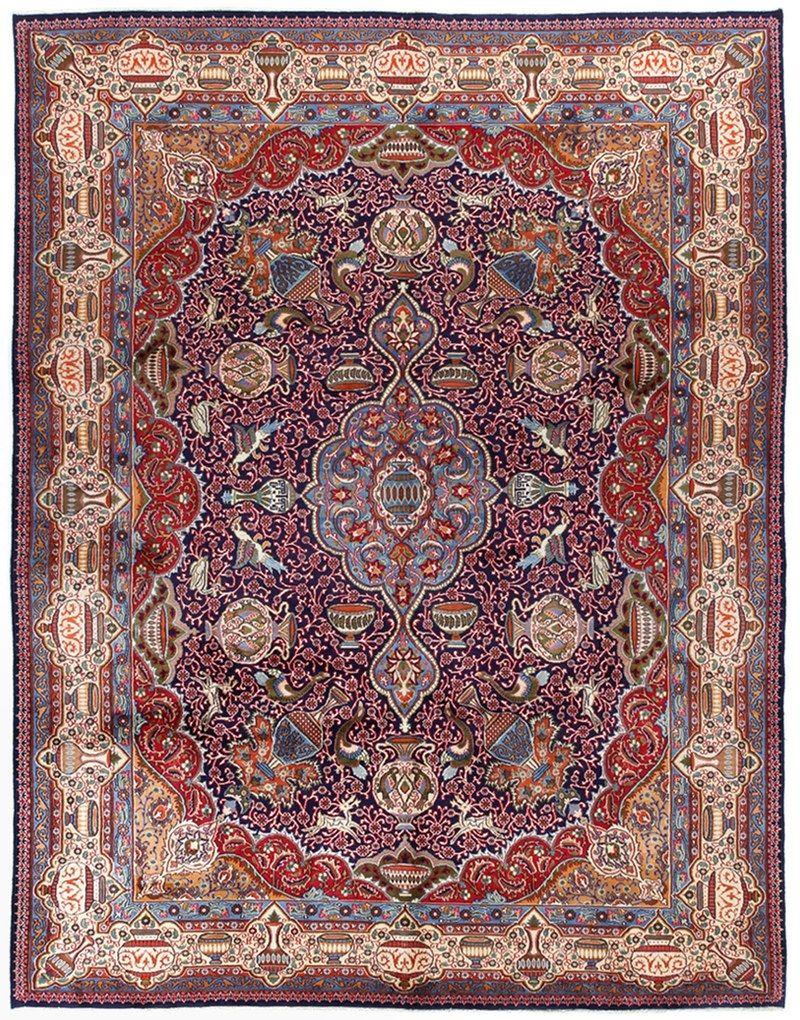 Kashmar Tappeto 300 x 390 (Iran) Annodato A Mano
