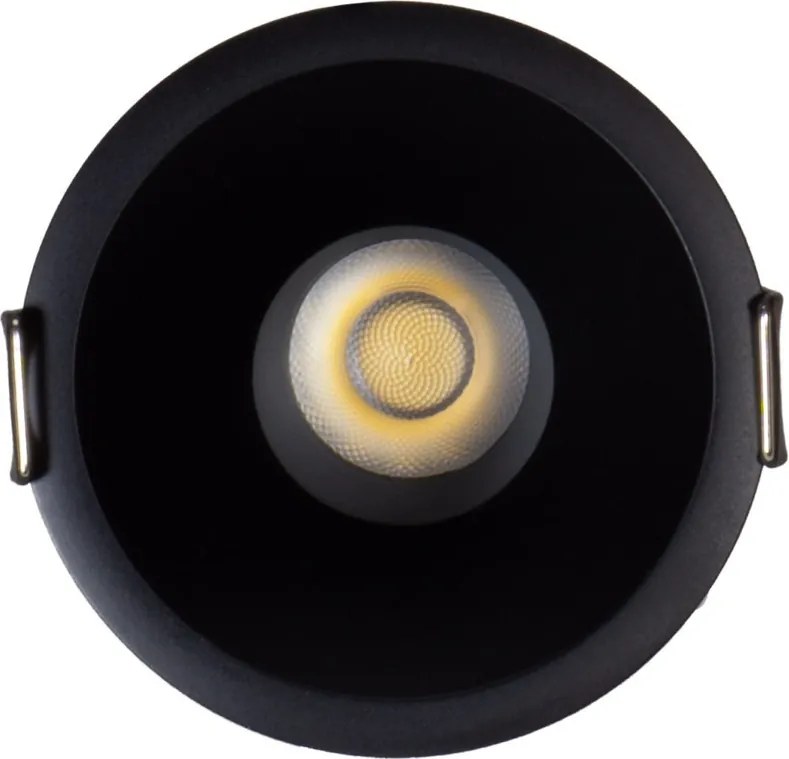 Faro LED da Incasso 15W Nero Ø75mm IP65 CCT UGR19 con driver Philips Colore Bianco Variabile CCT