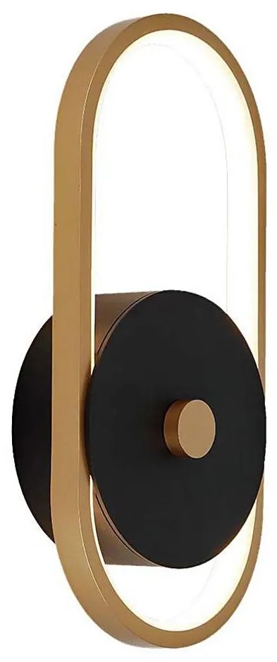 Applique a LED da esterno LED/15W/230V IP54 3000K ottone