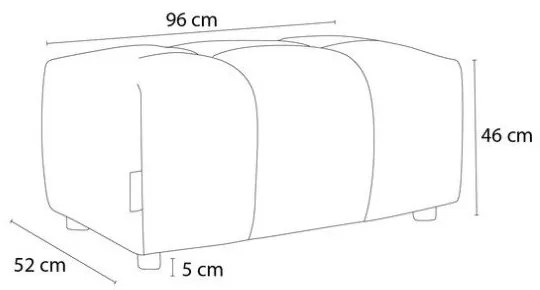 Poggiapiedi bianco con rivestimento in bouclé Roxelane – Bobochic Paris