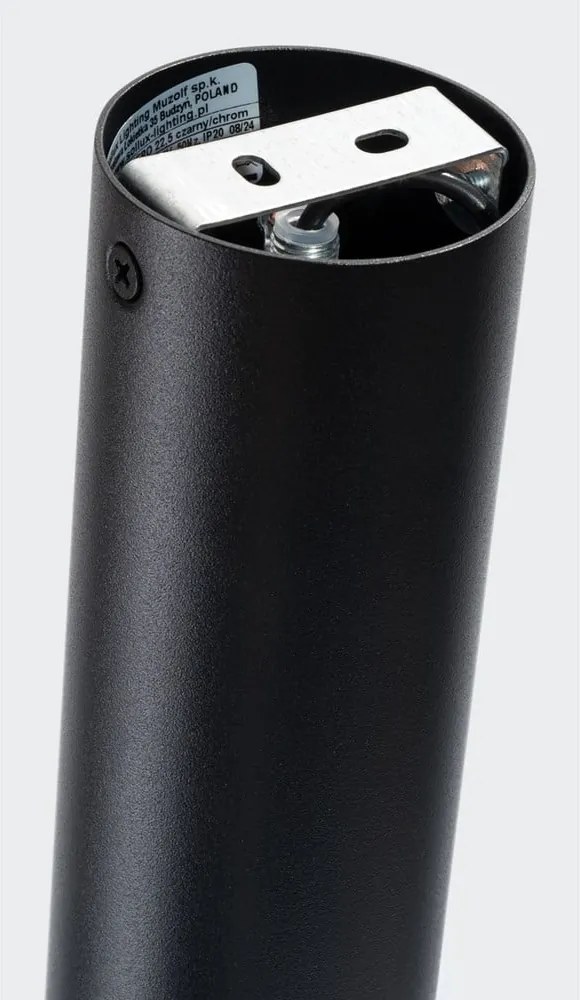 Plafoniera nera/argentata Crown – Sollux