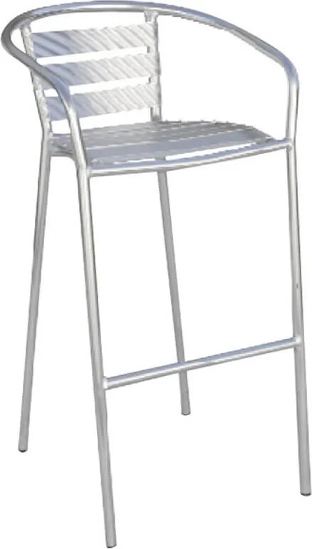 Sgabello Bar in Alluminio Vorghini Silver...