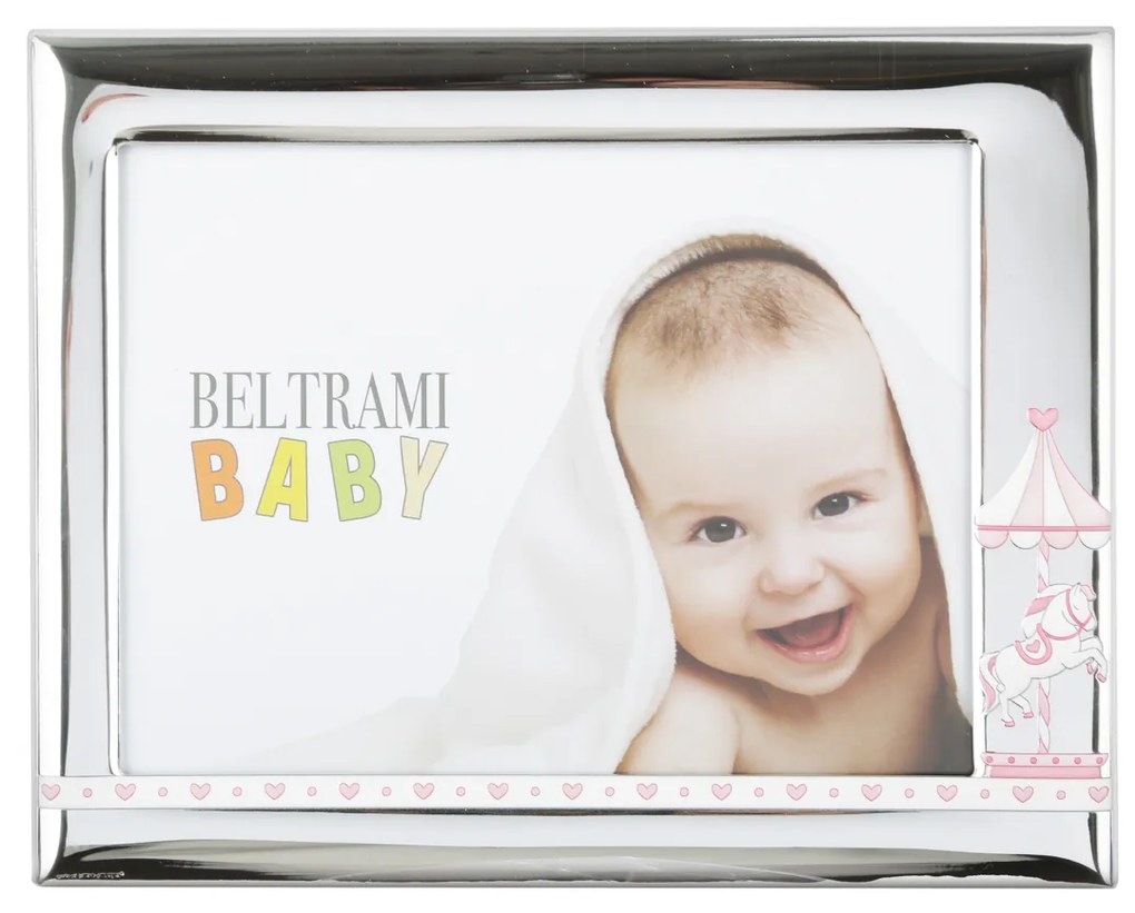 Portafoto bimba Giostrina foto 13x18 cm Beltrami con argento Miro Silver