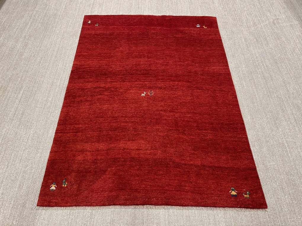 Gabbeh Tappeto persiano 210 x 150 Rosso (Iran) Annodato A Mano