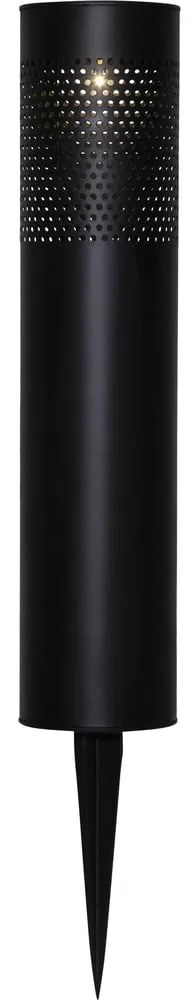 Luce solare a LED in acciaio inox nero, altezza 39 cm Blace - Star Trading