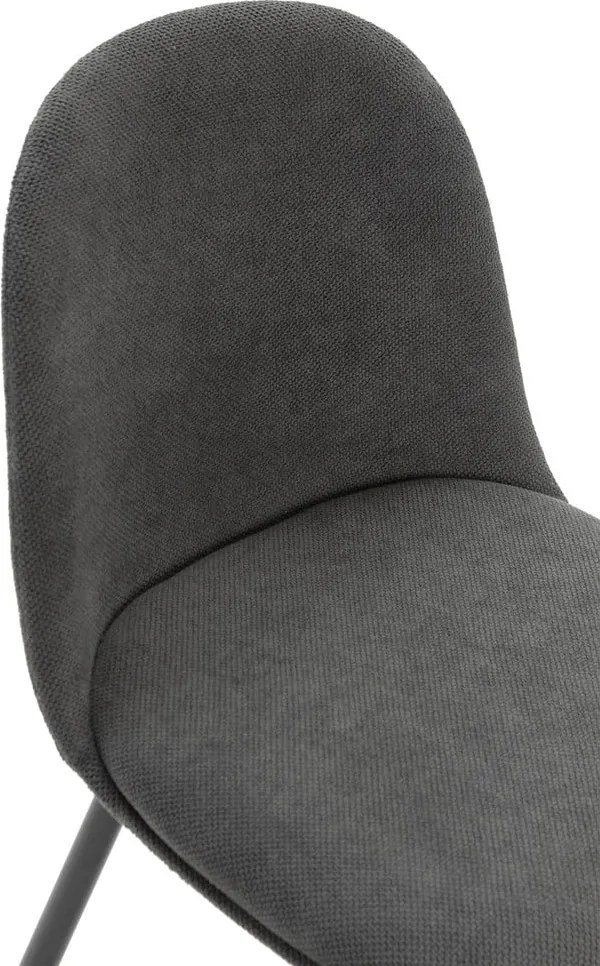 Sedie da pranzo in set in grigio scuro 4 pz Malila – Marckeric