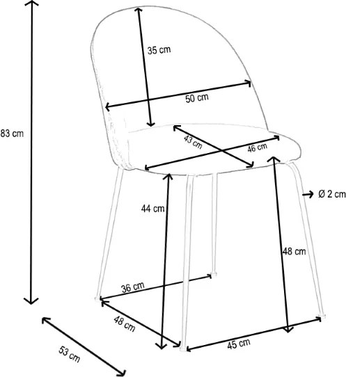 Sedia poltroncina in velluto Acquamarina con gambe in metallo Oro - PARIS 2 sedie