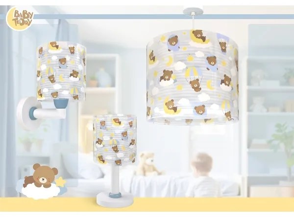 Dalber 41572T - Lampadario per bambini BABY TEDDY 1xE27/15W/230V blu