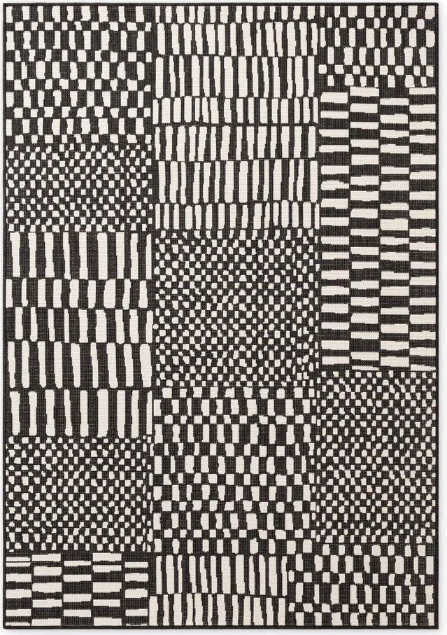 Tappeto da interno/esterno nero/color crema 160x230 cm Haringey Barkham – Ted Baker