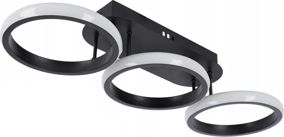 Plafoniera LED dimmerabile LED/30W/230V 3000-6500K nero Wi-Fi Tuya + telecomando