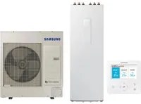 Pompa di Calore Aria-Acqua Splittata Samsung ClimateHub AE260RNWSGG + AE090RXEDGG bollitore di 260 litri Trifase con Comando Incluso