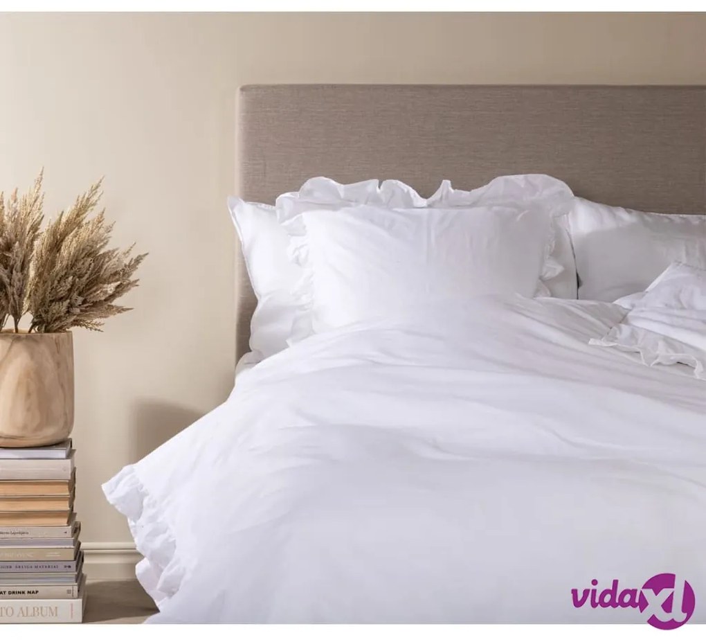 Venture Home Set da Letto Levi 200x150 cm Cotone Bianco