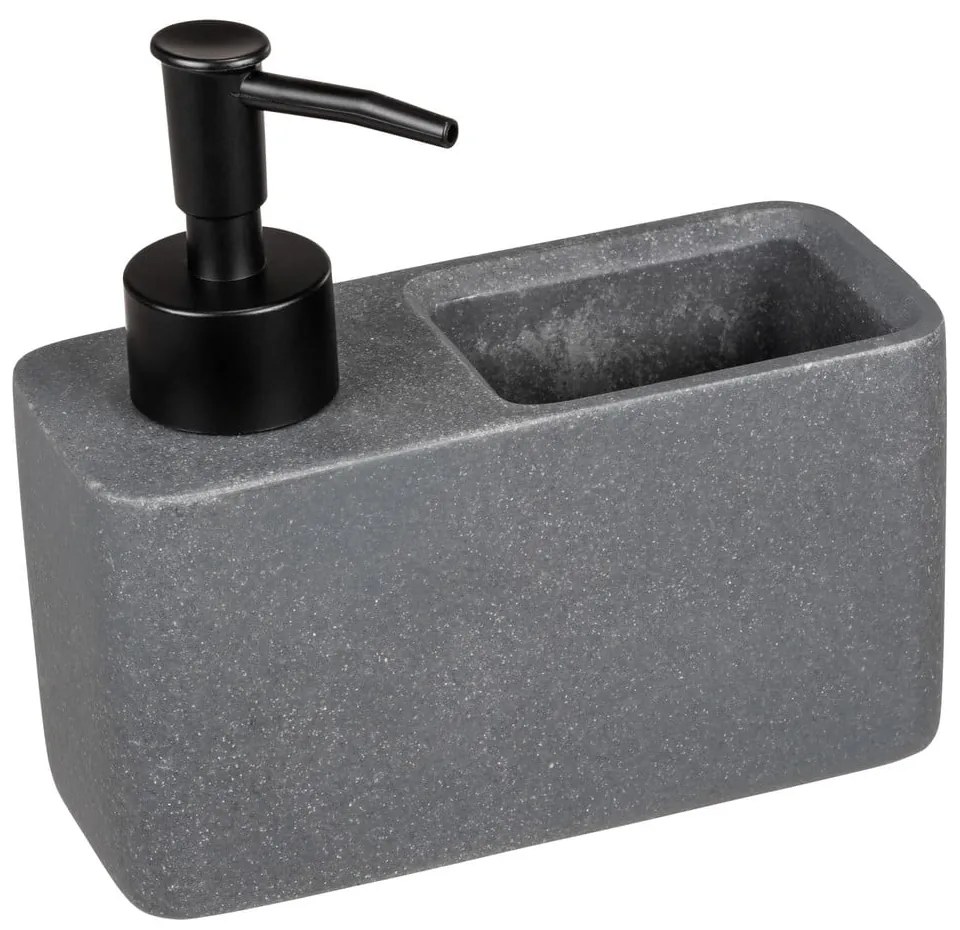 Dispenser di sapone grigio in poliresina 0,15 l Woya - Wenko