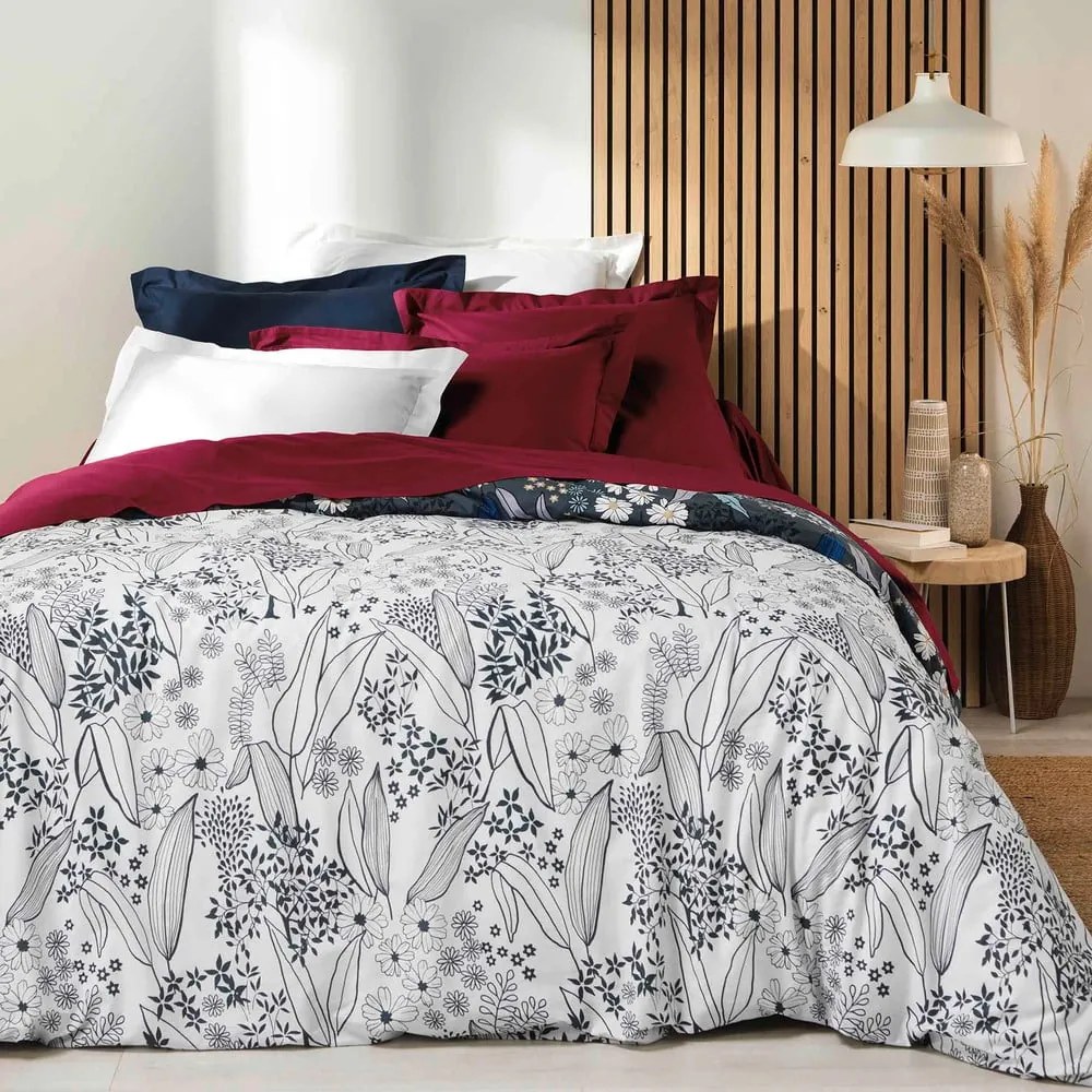 Lenzuolo rosso elasticizzato in cotone biologico 90x190 cm Biolina - douceur d'intérieur