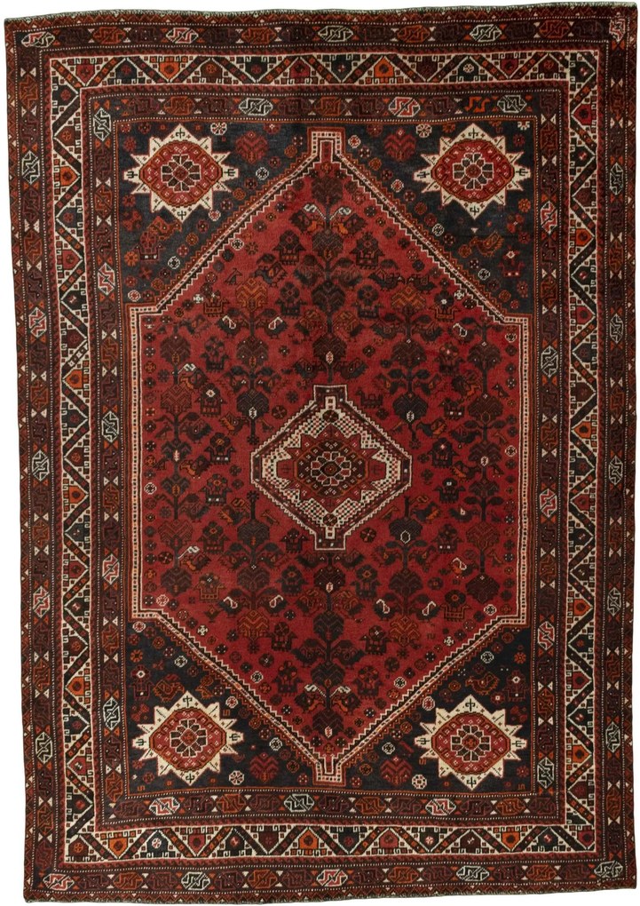 Shiraz Tappeto persiano 300x210 Rosso (Iran) Annodato A Mano