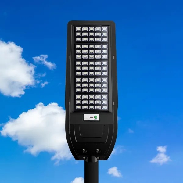 Lampione solare a LED VIA 200W/20000 mAh 3,2V 6000K IP54 + telecomando