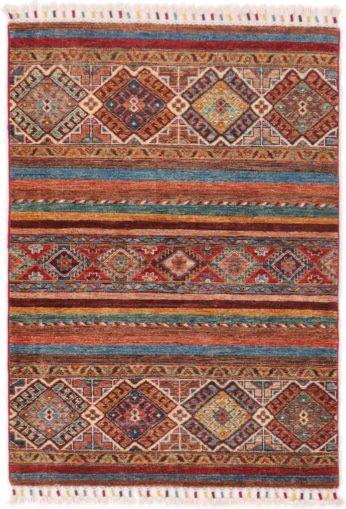 Samarkand Tappeto 90 x 130 (Afghanistan) Annodato A Mano
