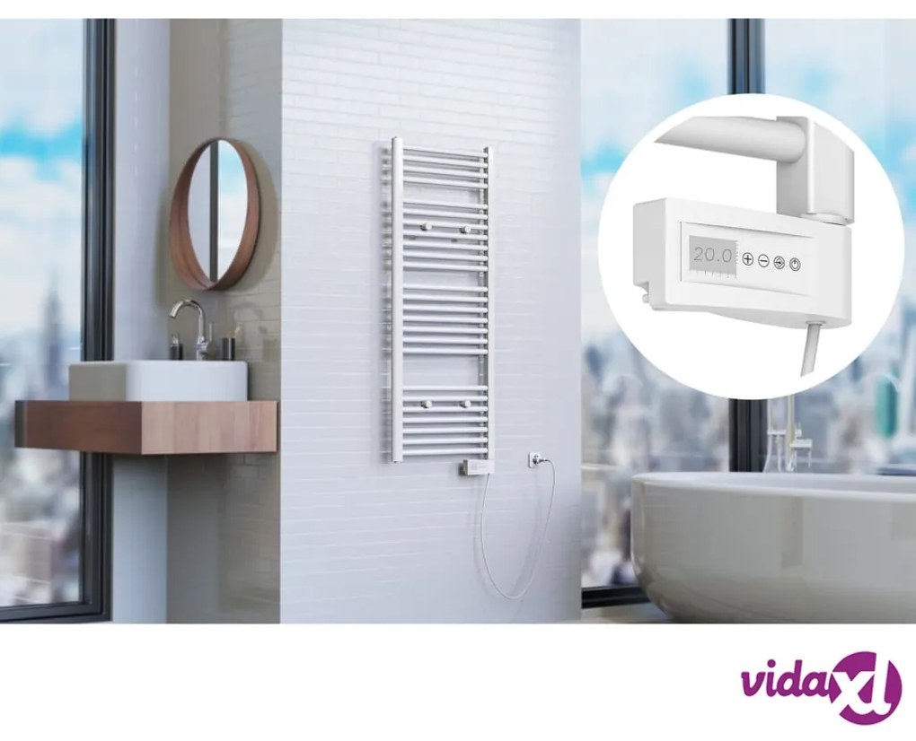 EISL Termoarredo per il Bagno con Timer Bianco 120x50x15 cm
